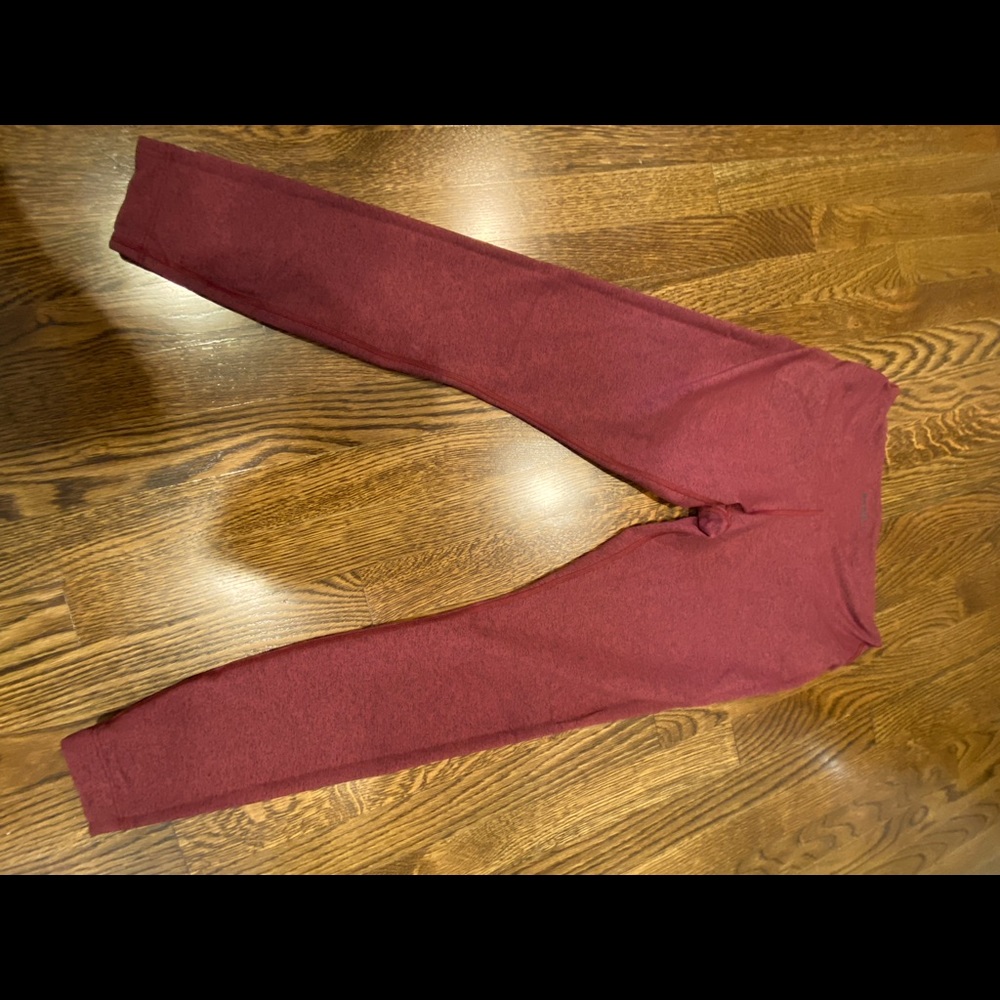 No Bull heather red leggings